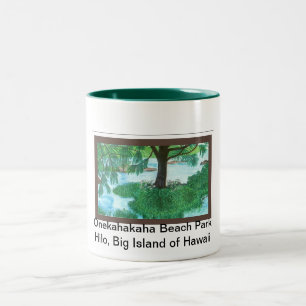 Caneca De Café Em Dois Tons Parque da praia da Caneca-Onekahakaha, Hilo