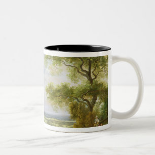 Caneca De Café Em Dois Tons Parque de Hackwood, Hampshire (óleo em canvas)