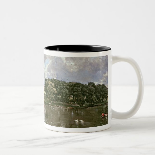 Caneca De Café Em Dois Tons Parque de John Constable | Wivenhoe, Essex, 1816 (Direita)