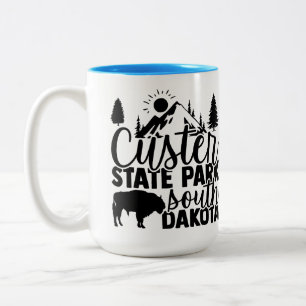 Caneca De Café Em Dois Tons Parque Estadual Custer