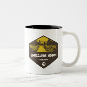 Caneca De Café Em Dois Tons Parque Estadual de Notícias dos Mugglers, Vermont