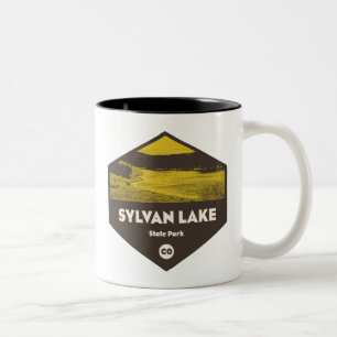 Caneca De Café Em Dois Tons Parque Estadual do Lago Sylvan Colorado