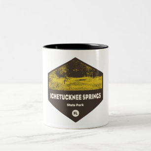 Caneca De Café Em Dois Tons Parque Estadual Ichetucknee Springs Flórida