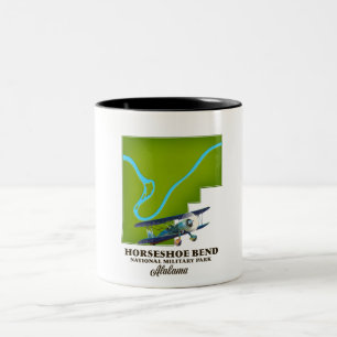 Caneca De Café Em Dois Tons parque militar nacional horseshoe bend