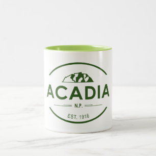 Caneca De Café Em Dois Tons Parque Nacional Acadia
