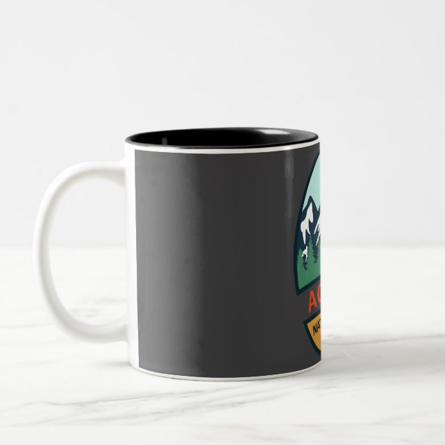 Caneca De Café Em Dois Tons Parque Nacional Acadia (Esquerda)