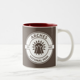 Caneca De Café Em Dois Tons Parque Nacional Arches