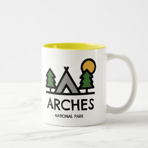 Caneca De Café Em Dois Tons Parque Nacional Arches
