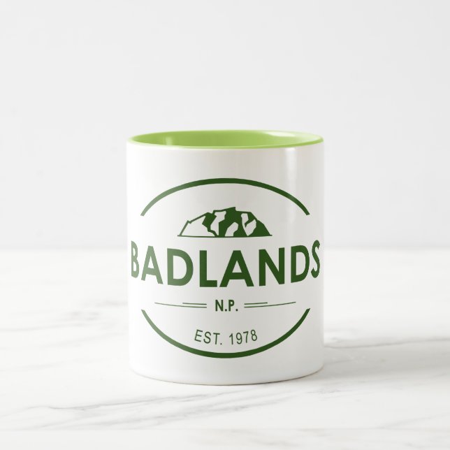 Caneca De Café Em Dois Tons Parque Nacional Badlands (Centro)