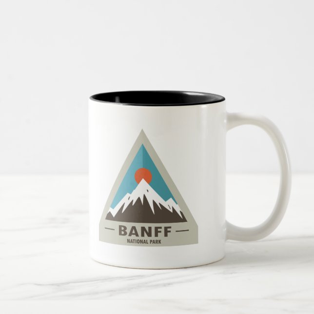 Caneca De Café Em Dois Tons Parque Nacional Banff (Direita)