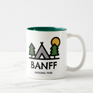 Caneca De Café Em Dois Tons Parque Nacional Banff