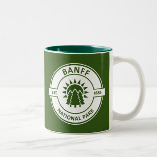 Caneca De Café Em Dois Tons Parque Nacional Banff