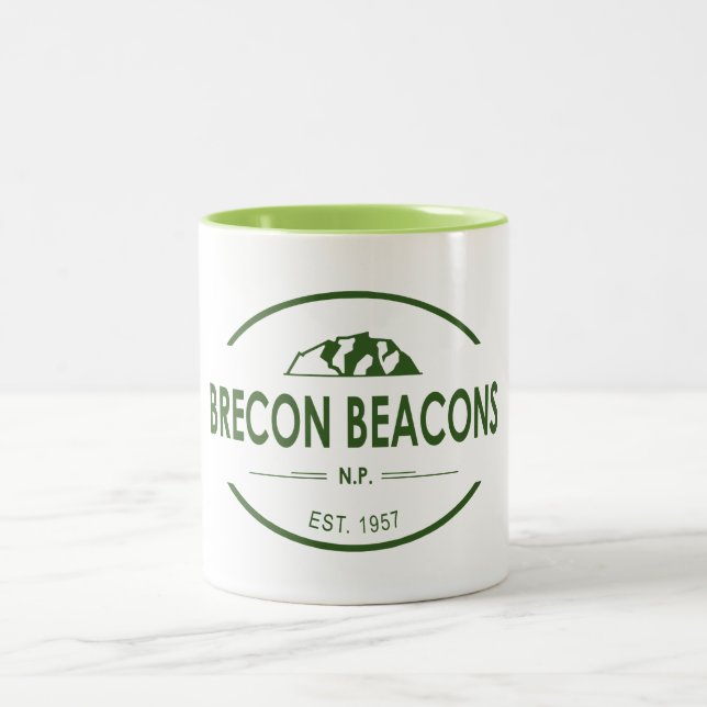 Caneca De Café Em Dois Tons Parque Nacional Brecon Beacons (Centro)