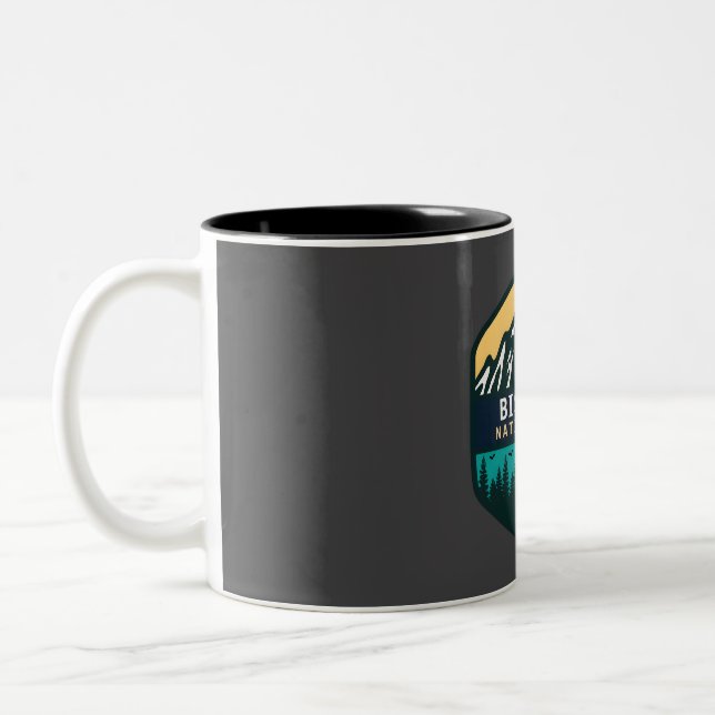 Caneca De Café Em Dois Tons Parque Nacional da Biscaia (Esquerda)