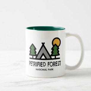 Caneca De Café Em Dois Tons Parque Nacional da Floresta Petrificada
