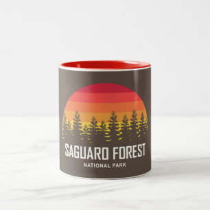 Caneca De Café Em Dois Tons Parque Nacional da Floresta Saguaro