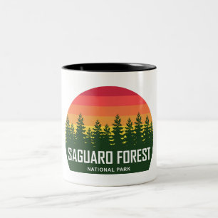 Caneca De Café Em Dois Tons Parque Nacional da Floresta Saguaro