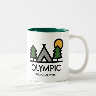 Caneca De Café Em Dois Tons Parque Nacional da olimpiadas