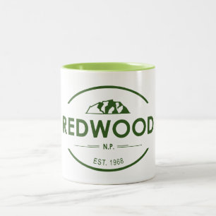 Caneca De Café Em Dois Tons Parque nacional da sequóia vermelha