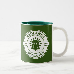 Caneca De Café Em Dois Tons Parque Nacional das Badlands
