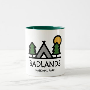 Caneca De Café Em Dois Tons Parque Nacional das Badlands