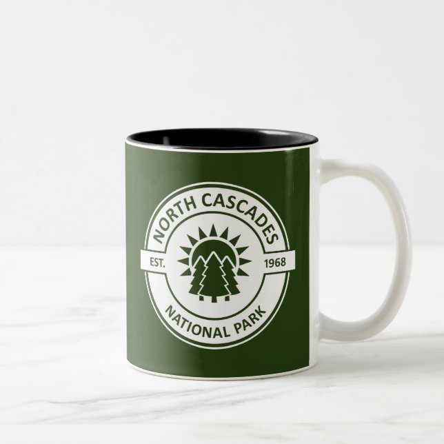 Caneca De Café Em Dois Tons Parque Nacional das Cascades do Norte (Direita)