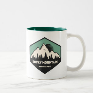 Caneca De Café Em Dois Tons Parque Nacional das Montanhas Rochosas