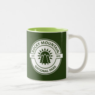 Caneca De Café Em Dois Tons Parque Nacional das Montanhas Rochosas