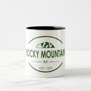 Caneca De Café Em Dois Tons Parque Nacional das Montanhas Rochosas