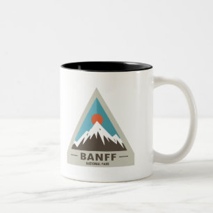 Caneca De Café Em Dois Tons Parque nacional de Banff