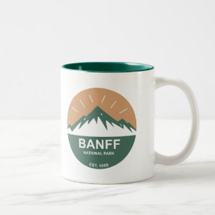 Caneca De Café Em Dois Tons Parque nacional de Banff