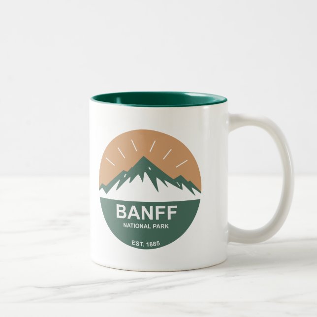 Caneca De Café Em Dois Tons Parque nacional de Banff (Direita)