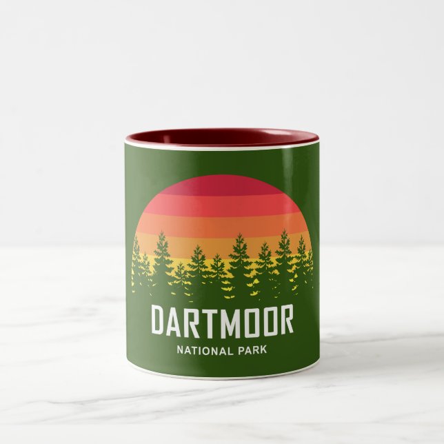 Caneca De Café Em Dois Tons Parque Nacional de Dartmoor (Centro)