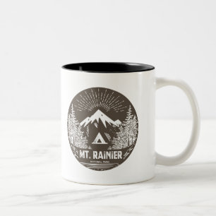Caneca De Café Em Dois Tons Parque nacional de Monte Rainier
