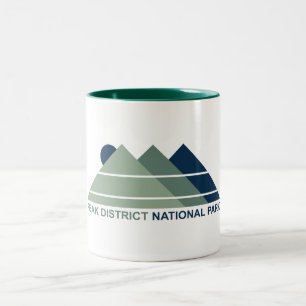 Caneca De Café Em Dois Tons Parque Nacional de Peak District Montanha Sol