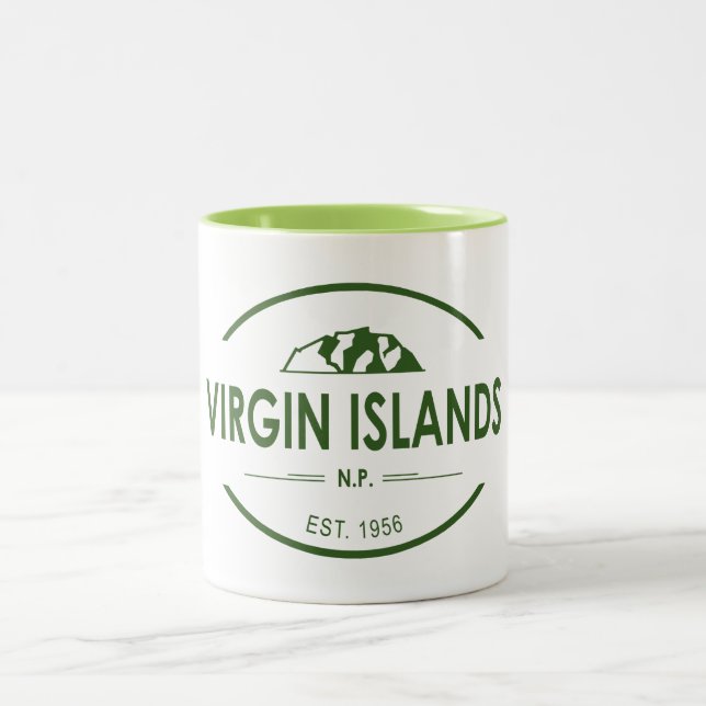 Caneca De Café Em Dois Tons Parque nacional de Virgin Islands (Centro)