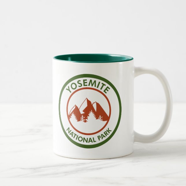 Caneca De Café Em Dois Tons Parque Nacional de Yosemite (Direita)
