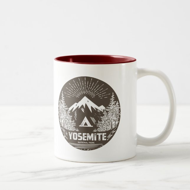 Caneca De Café Em Dois Tons Parque nacional de Yosemite (Direita)