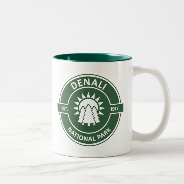 Caneca De Café Em Dois Tons Parque Nacional Denali (Direita)