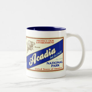 Caneca De Café Em Dois Tons Parque nacional do Acadia
