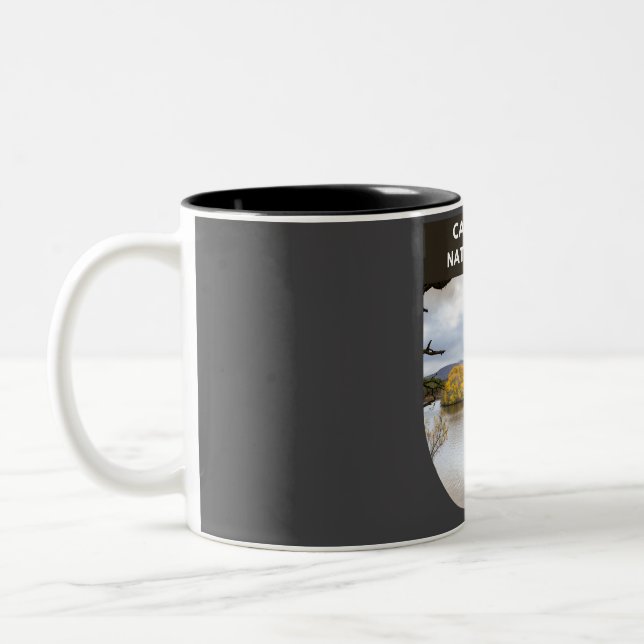 Caneca De Café Em Dois Tons Parque Nacional do Cairngorm - Escócia (Esquerda)