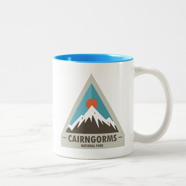 Caneca De Café Em Dois Tons Parque Nacional do Cairngorms, Escócia (Direita)