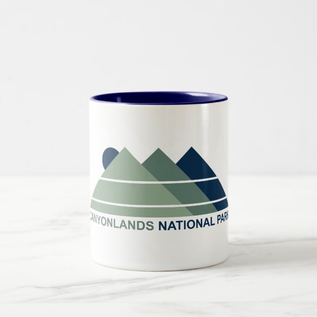 Caneca De Café Em Dois Tons Parque Nacional do Canyonlands Sun (Centro)
