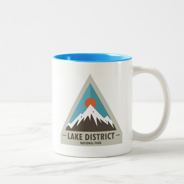 Caneca De Café Em Dois Tons Parque Nacional do Distrito de Lago (Direita)