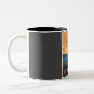 Caneca De Café Em Dois Tons Parque Nacional do Distrito de Windermere Lake
