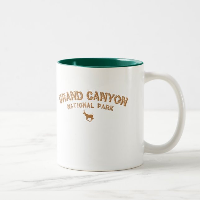 Caneca De Café Em Dois Tons Parque nacional do Grand Canyon (Direita)