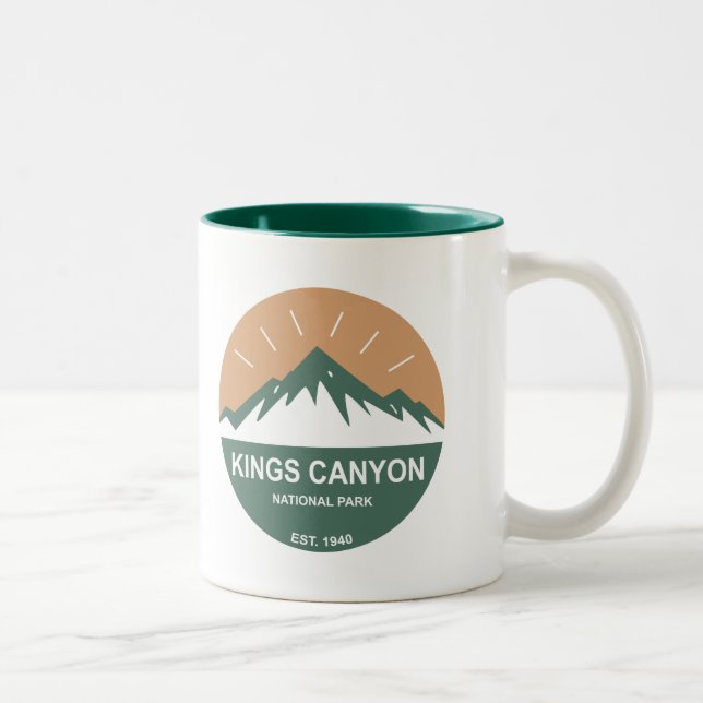 Caneca De Café Em Dois Tons Parque Nacional do Kings Canyon (Direita)