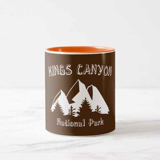 Caneca De Café Em Dois Tons Parque Nacional do Kings Canyon (Centro)