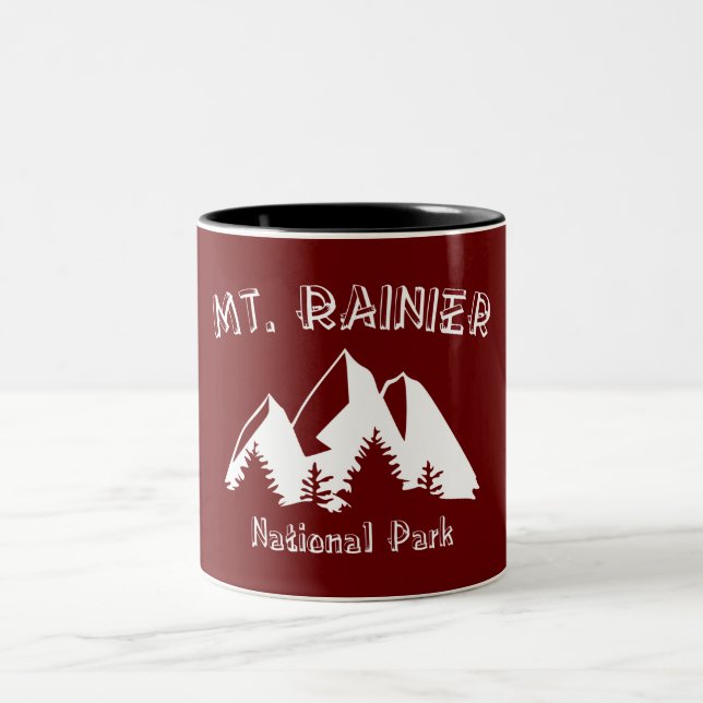 Caneca De Café Em Dois Tons Parque Nacional do Monte Rainier (Centro)