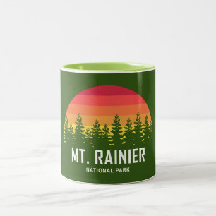 Caneca De Café Em Dois Tons Parque Nacional do Monte Rainier
